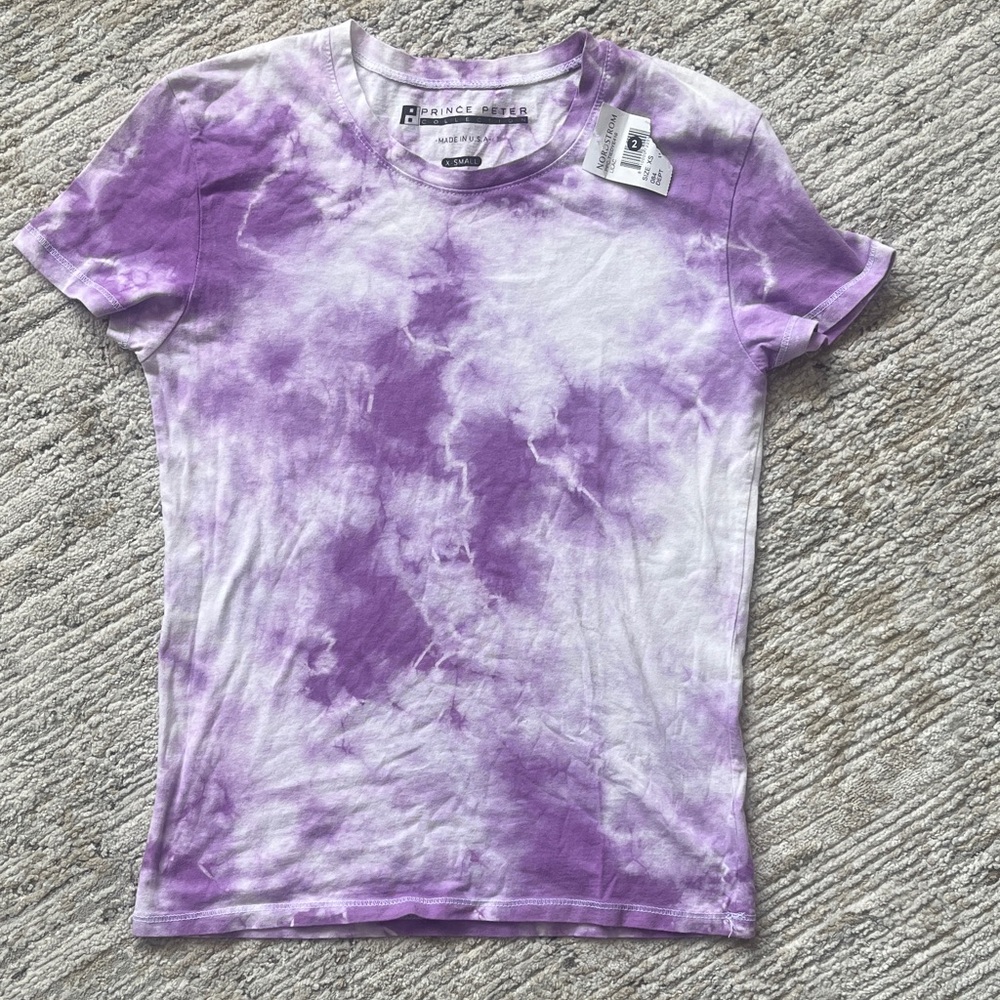 Prince Peter Collection Lilac Tie-Dye Crew Neck Tee